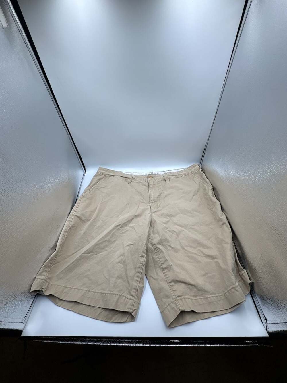 Sonoma Life + Style Men's Khaki Chino Flat Front Casual Shorts Size 40